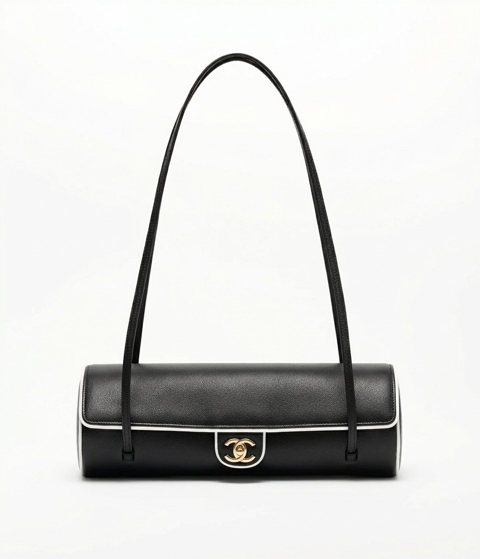 Chanel Large Bowling Bag Grained Calfskin, Lambskin & Gold-Tone Metal SS26