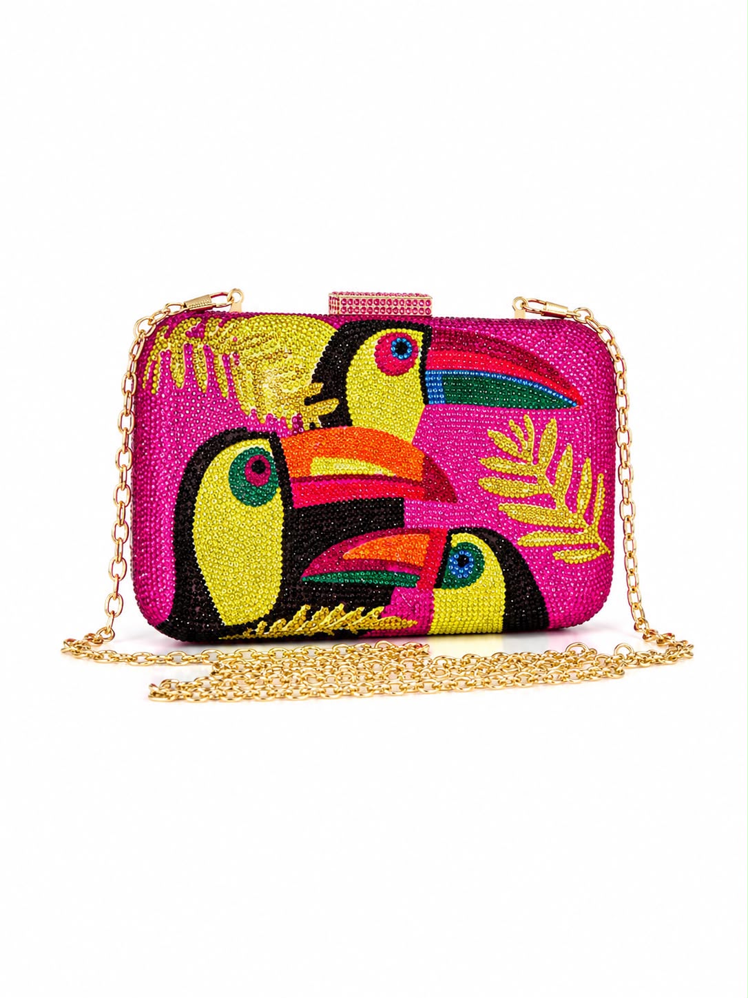 Judith Leiber Couture Toucan Crystal Minaudièr