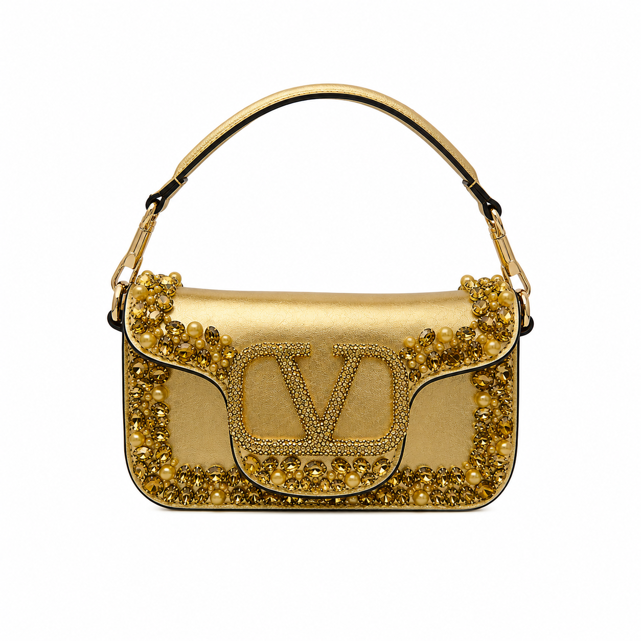 Valentino Garavani VLogo Embellished Top Handle