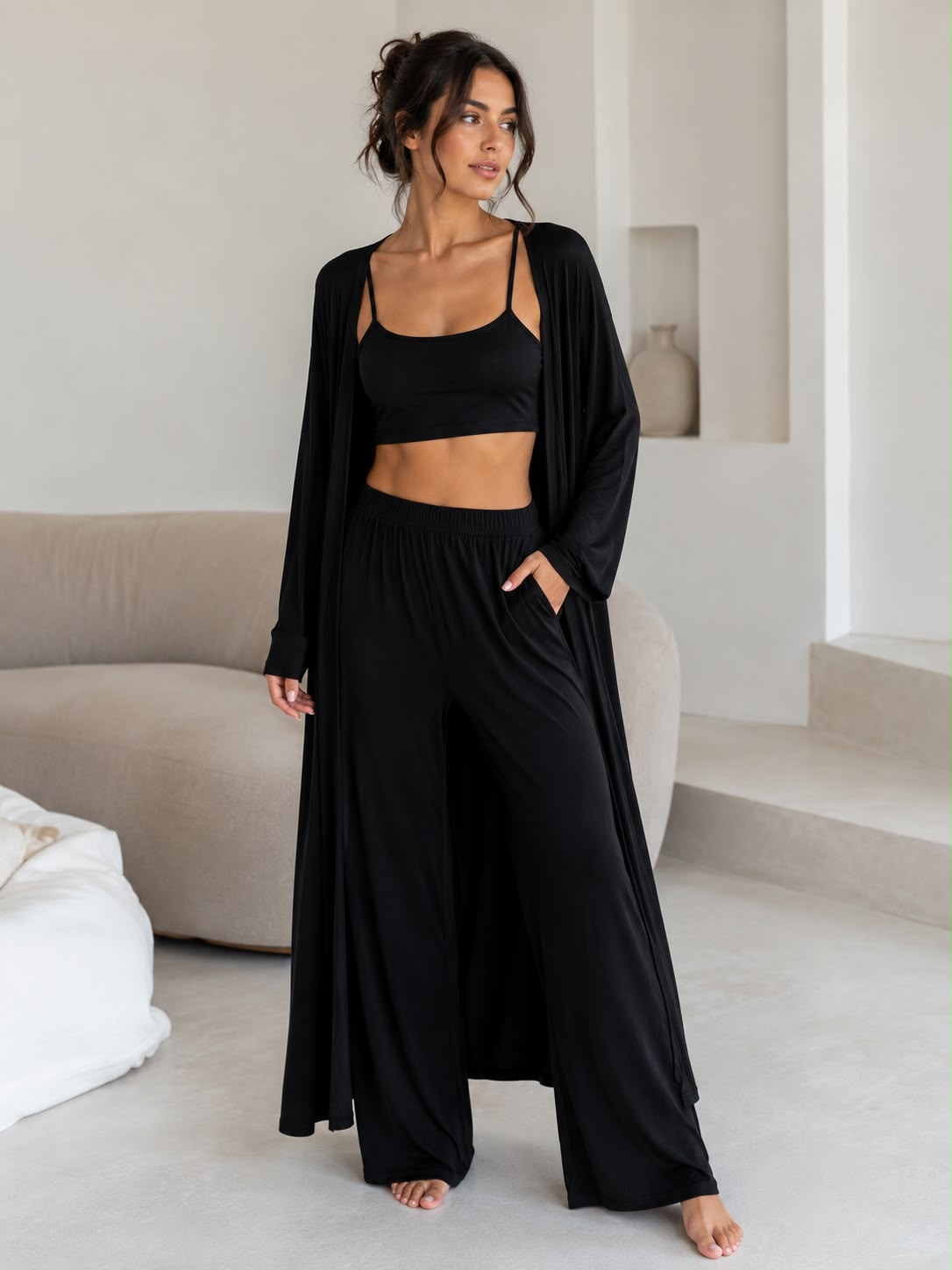 Women's 3Pieces Lounge & Sleepwear Set
