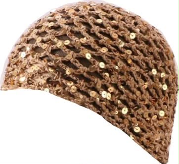 Luxury sequined crochet headband