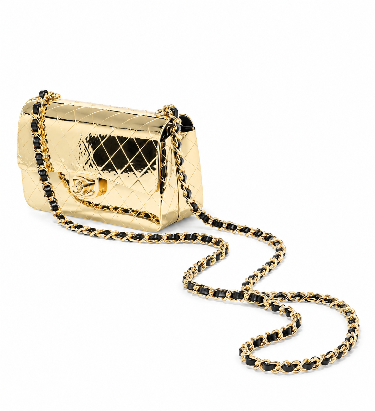 CHANEL 'Classic Flap' Metallic Shoulder Bag