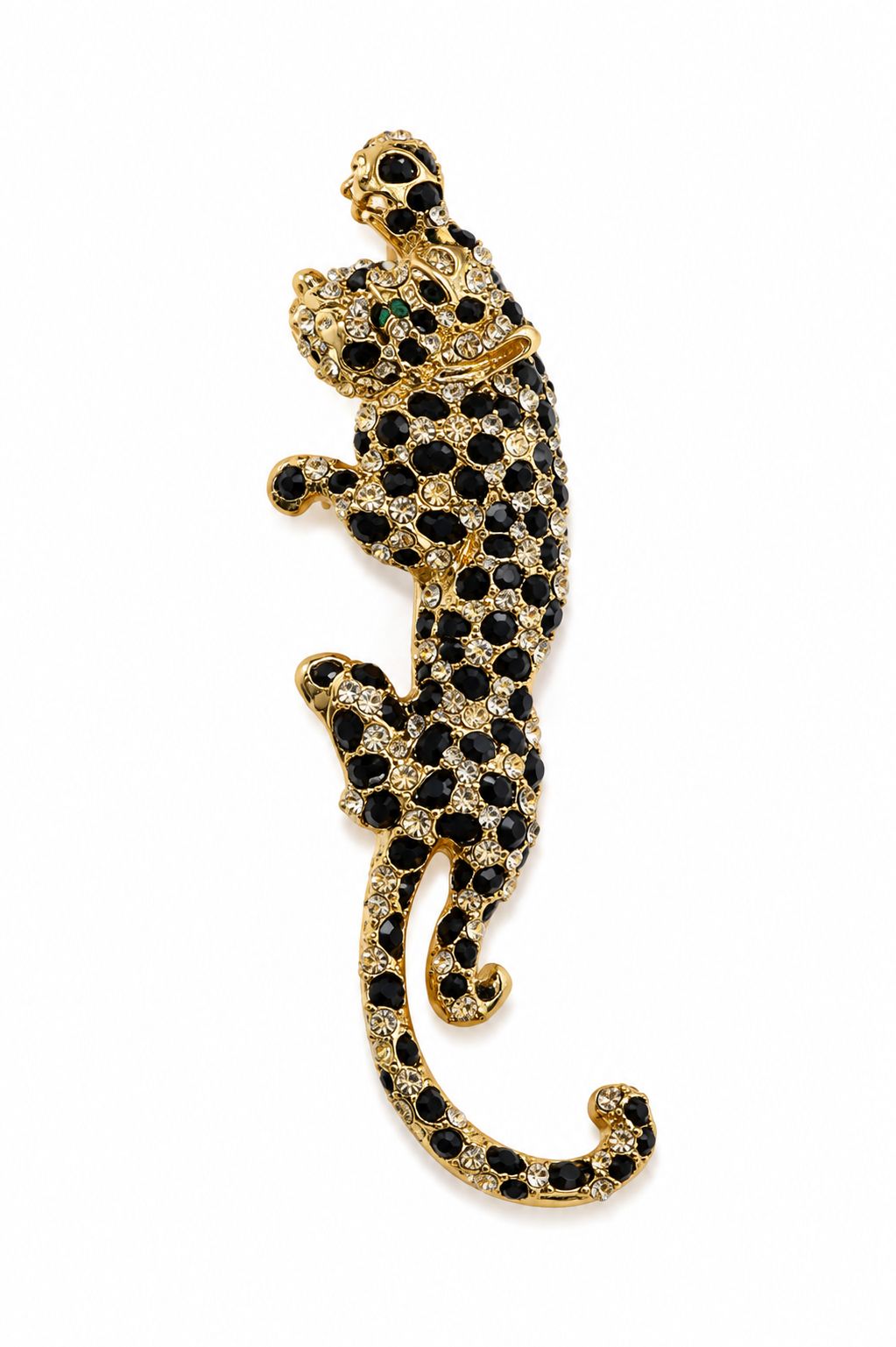 Leopard Brooch  Gold Pin