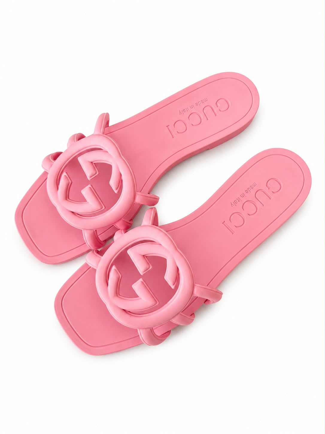 Gucci Interlocking G Rubber Slides