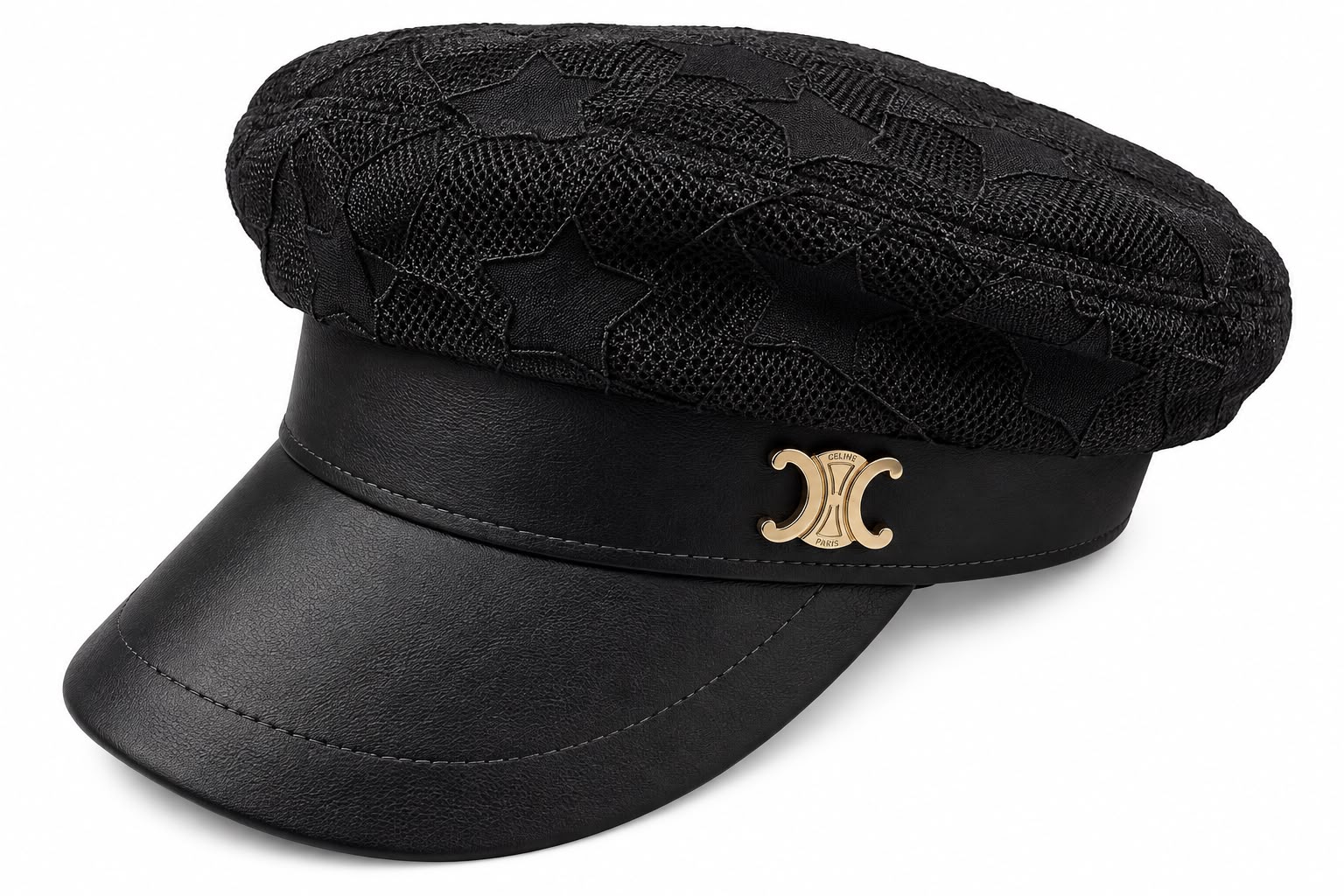 CELINE Lace Triomphe Cap